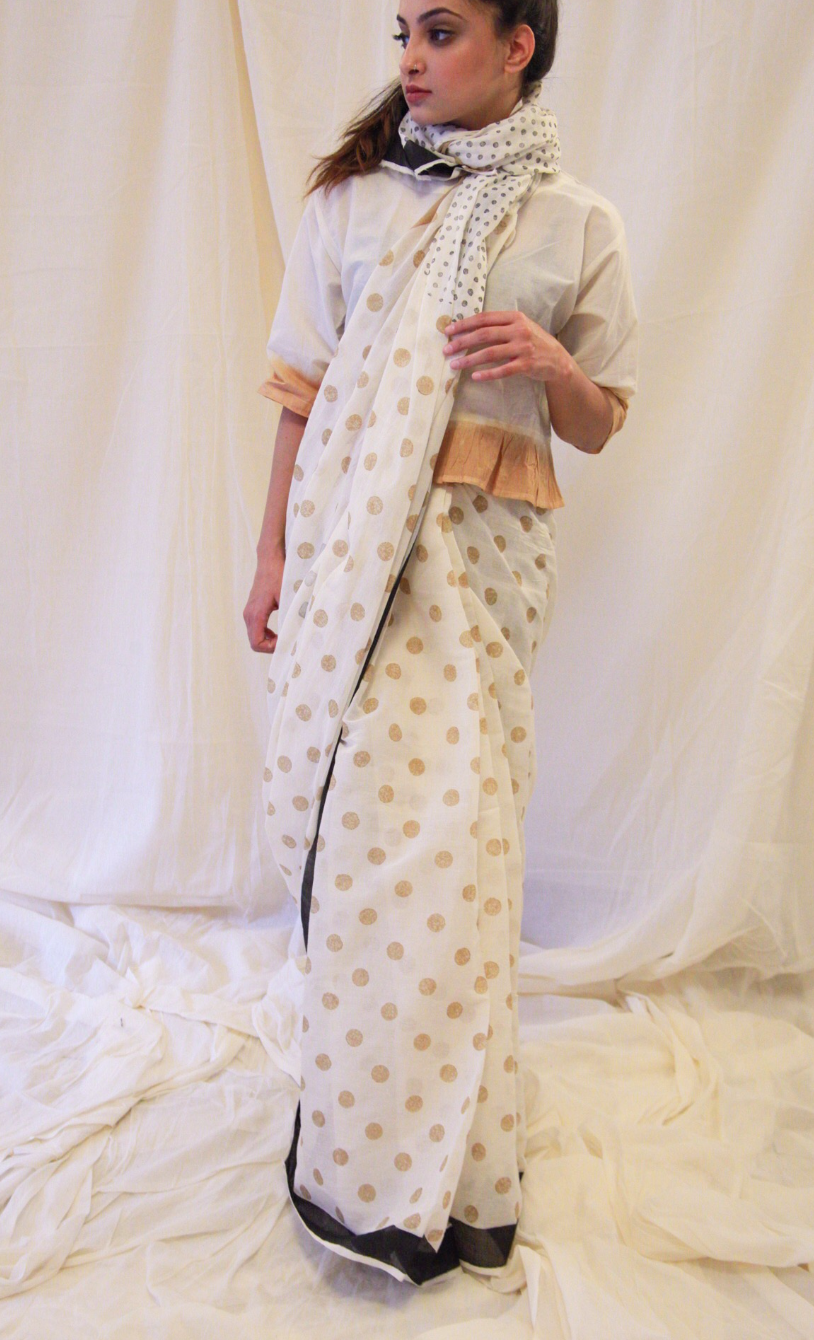 BANANA Polka Saree