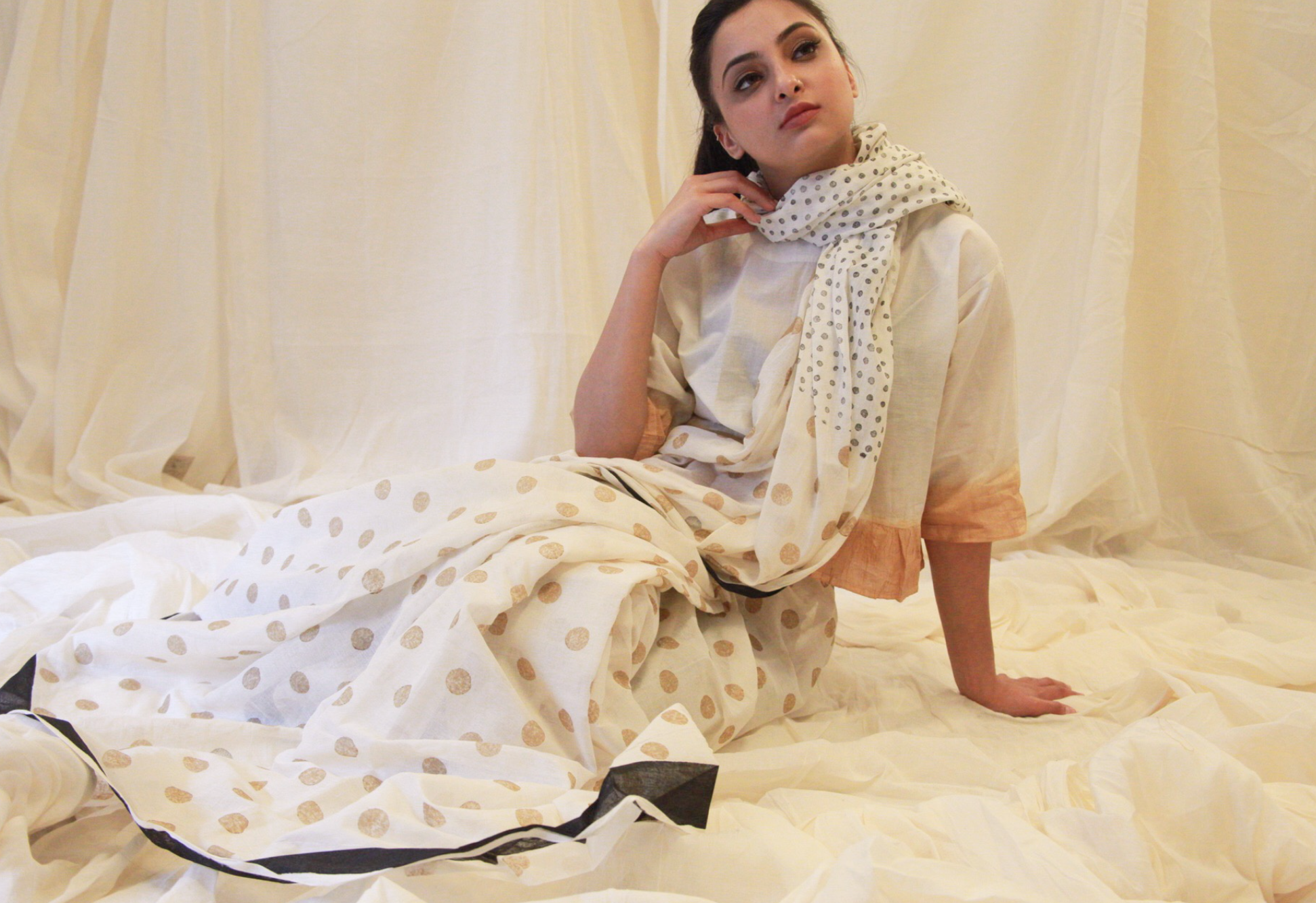 BANANA Polka Saree