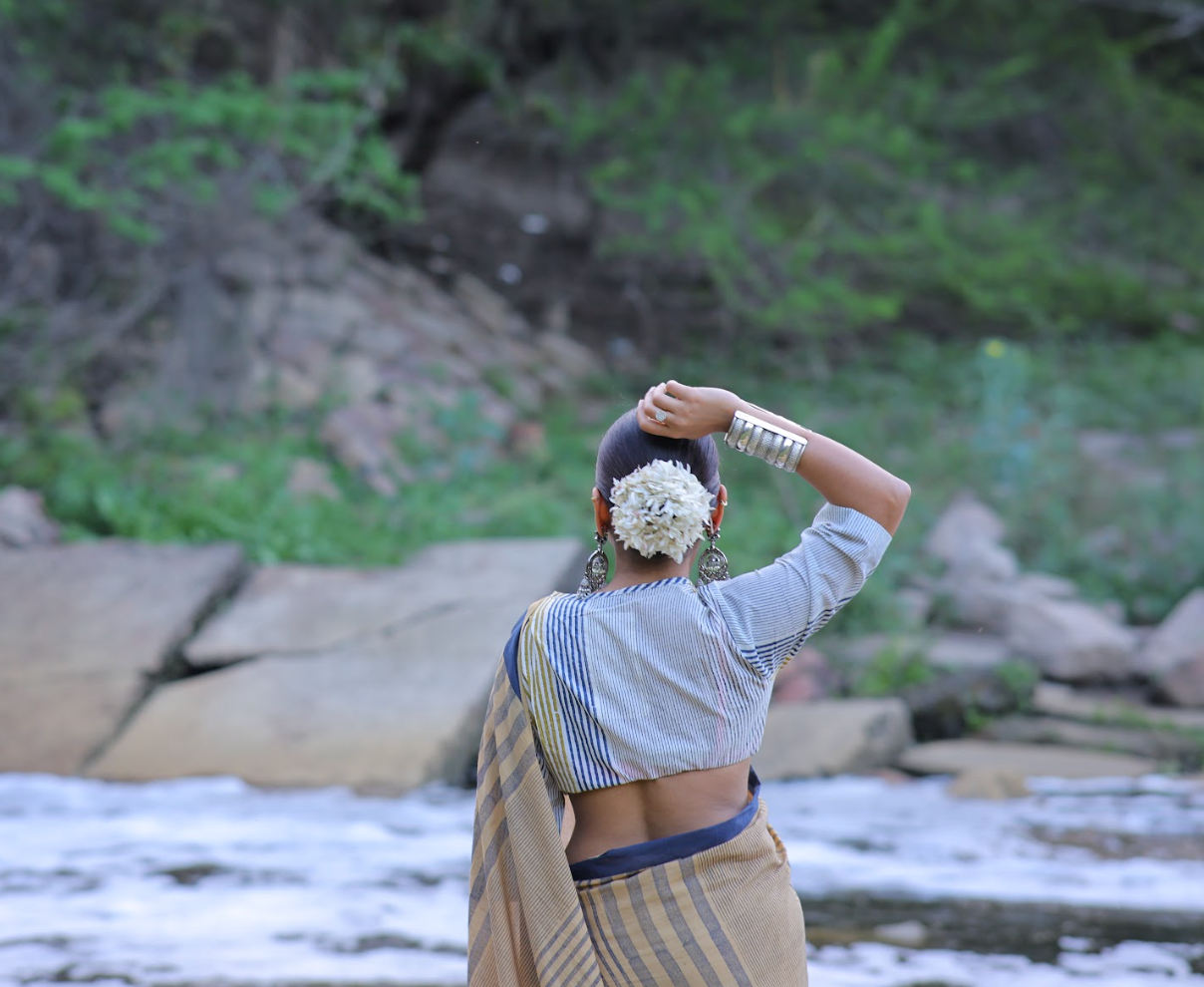 Flabber Yellow  Blue Crop Top