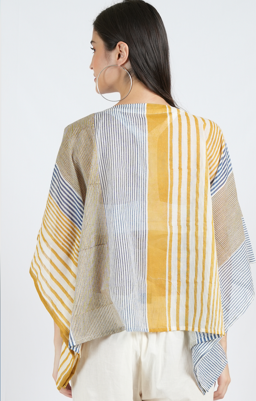 Meddle Blue Short Kaftan