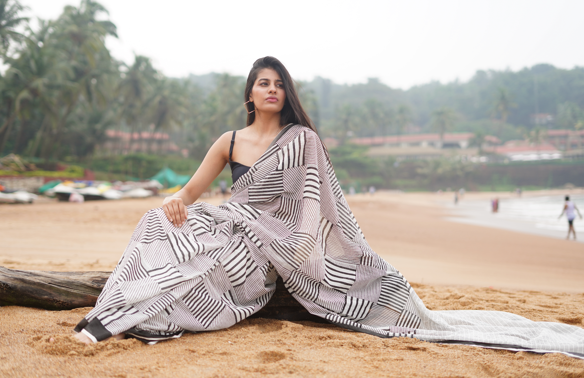 Collage Macro Monochrome Saree