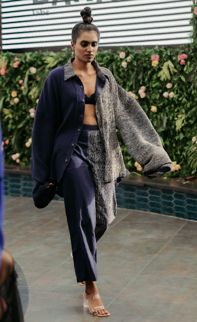 Navy Textured Crossroads Coordinate