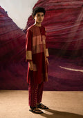 Aurum Man Maroon Kurta Set - BANANA labs