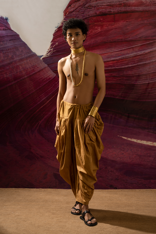 Aurum Auric Line Dhoti Pants