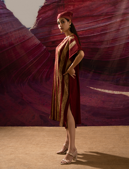 Aurum Go way old Maroon kaftan