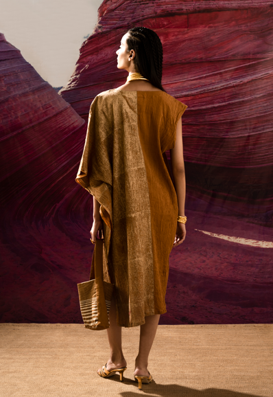 Aurum Gold-sided Mustard Kaftan