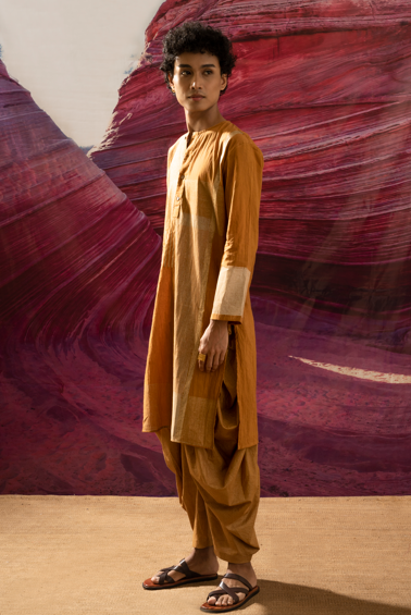 Aurum Man Mustard Kurta