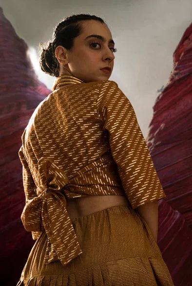 Aurum Gilded Shock Mustard blouse - BANANA labs