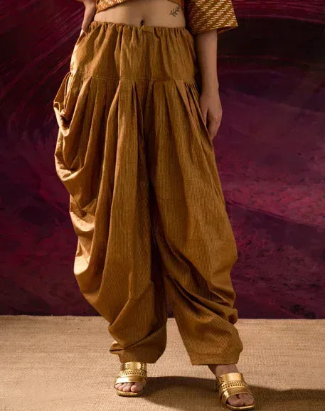 Aurum Mustard Kurta- Dhoti Set (Set of 2) - BANANA labs