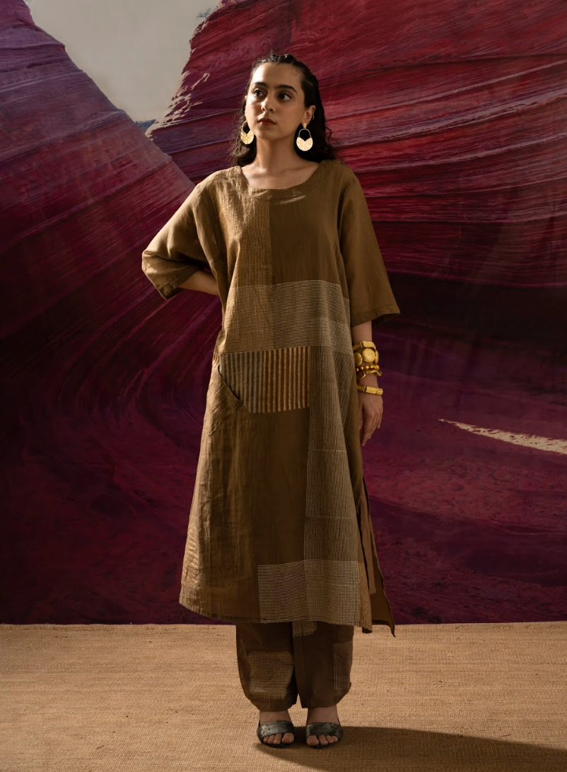 Aurum Chock Block Muddy Kurta