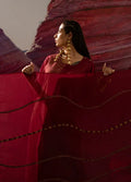 Aurum Wave Maroon Dupatta - BANANA labs