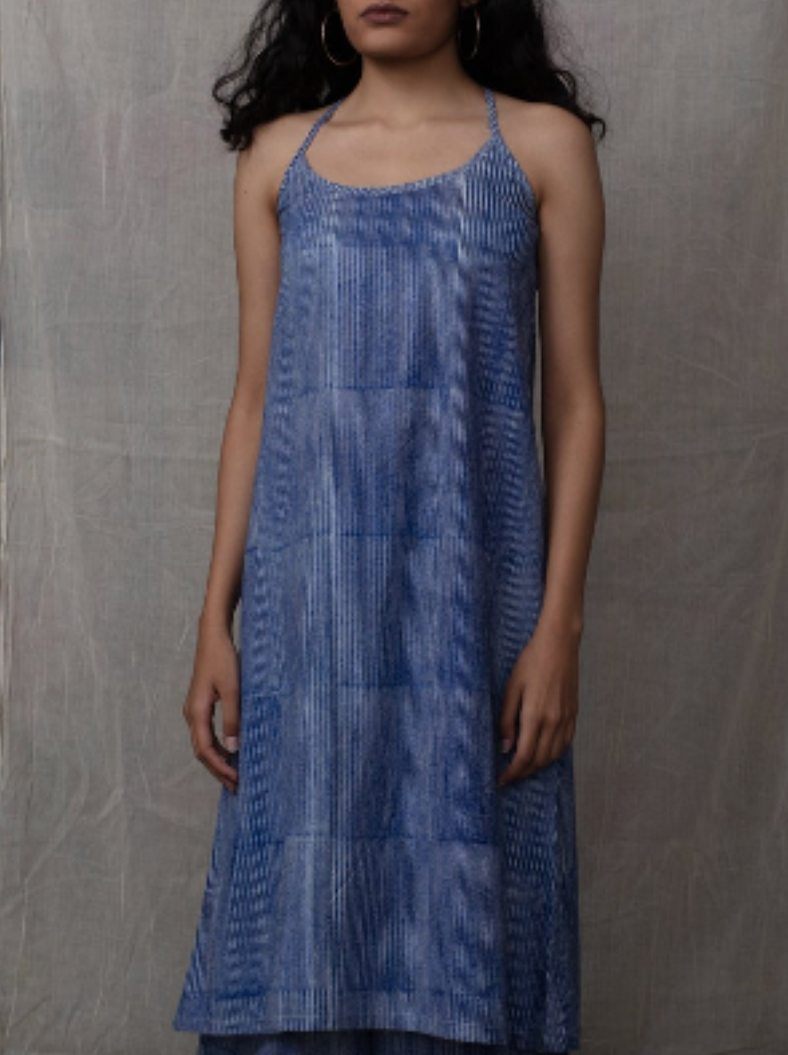 BANANA Pins Indigo Slip Dress