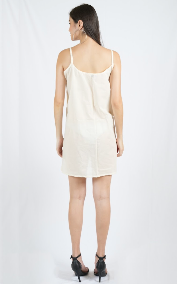 Piano Check Long Kaftan with Slip