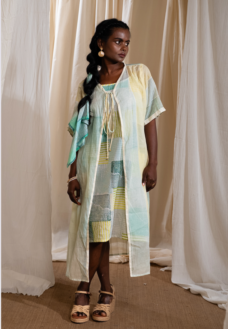 MARINA mocktail Dress with Shrug