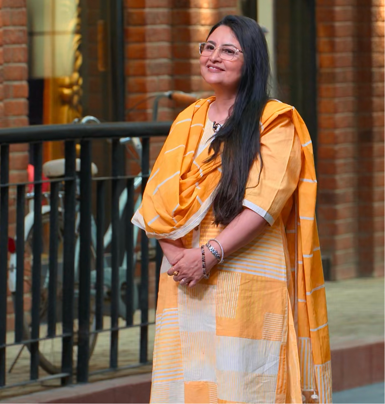 Sunshine Yellow Collage Kurta Set (Set of 3) | Pitch to Get Rich Edition