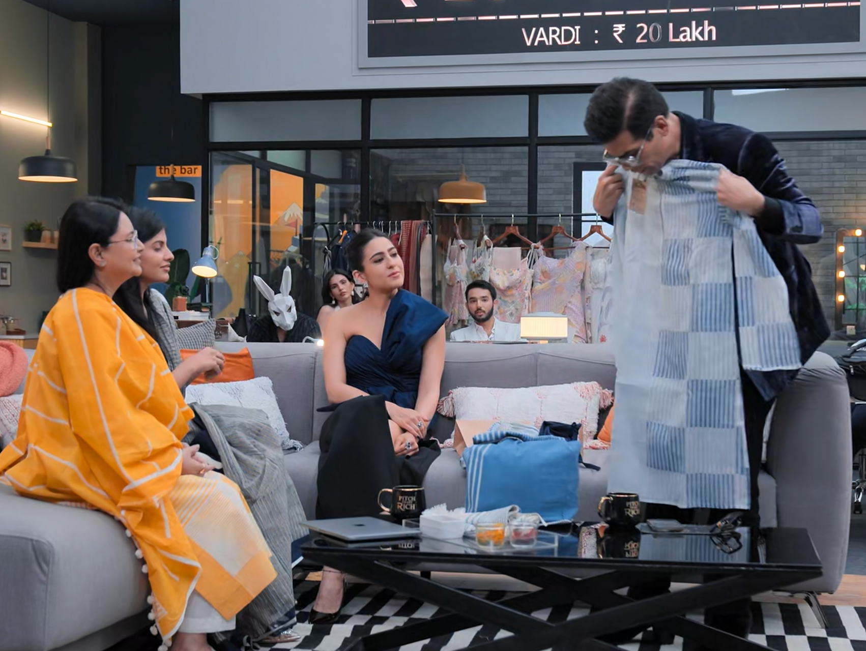 Karan Johar Custom Kurta Coordinate (Set of 2) | Pitch to Get Rich Edition