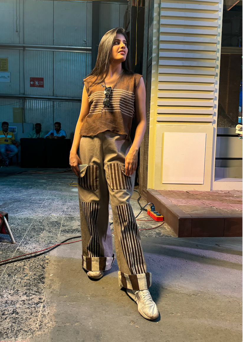 Crater Mesh Brown Coordinate Pitch to Get Rich Edit