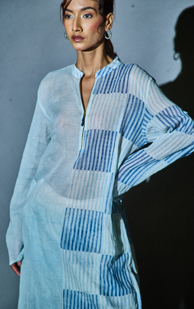 Loop mul Kurta with slip