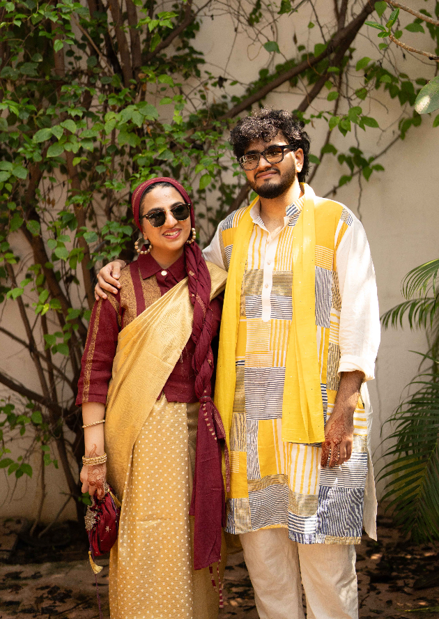 BANANA man Patchy Haldi Kurta Set (Set of 3)