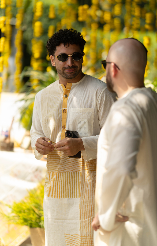 Chock Block Haldi BANANA Man Kurta