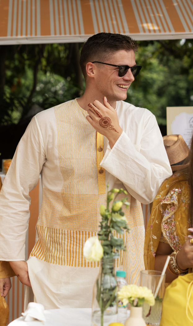 Chock Block Haldi BANANA Man Kurta