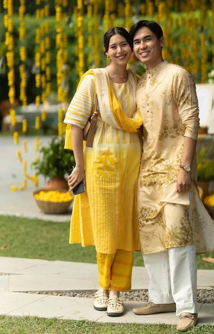Rhythm Ombre Kurta Set (Set of 3) | Haldi Edit - BANANA labs