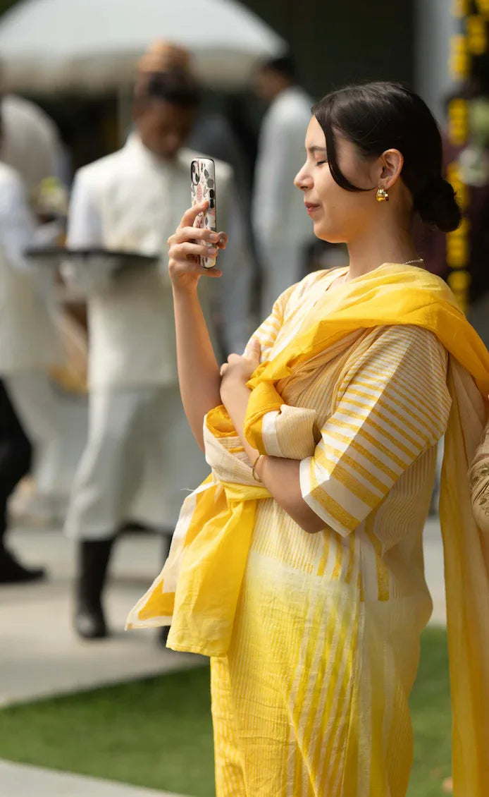 Rhythm Ombre Kurta Set (Set of 3) | Haldi Edit - BANANA labs