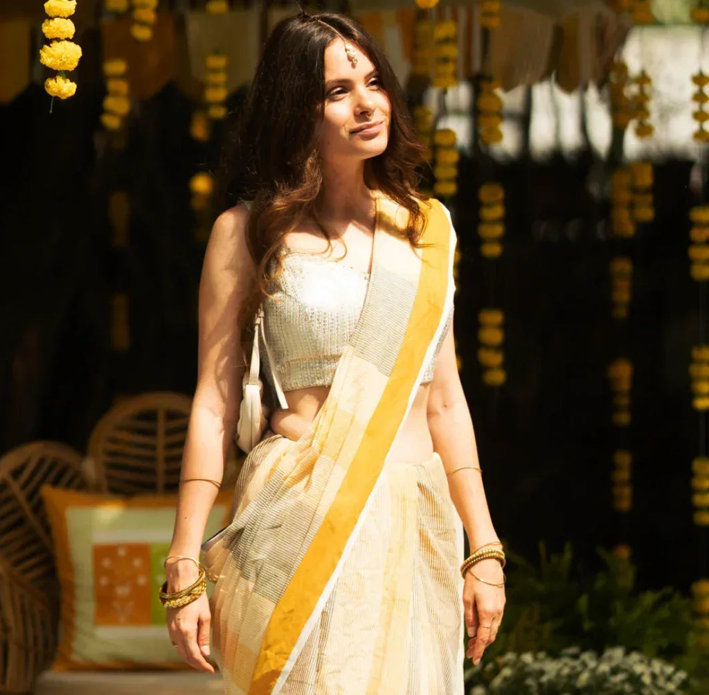Jannat Yellow Saree | Haldi Edit - BANANA labs