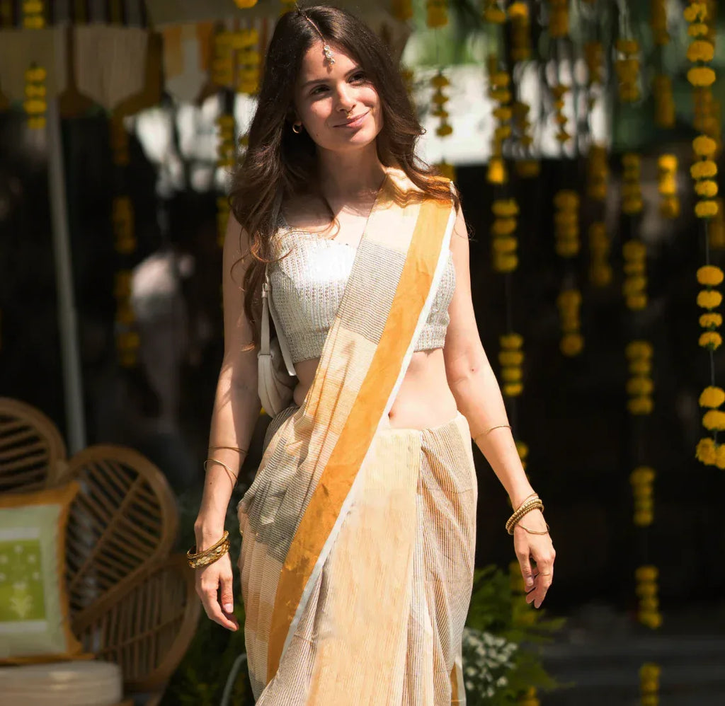 Jannat Yellow Saree | Haldi Edit - BANANA labs