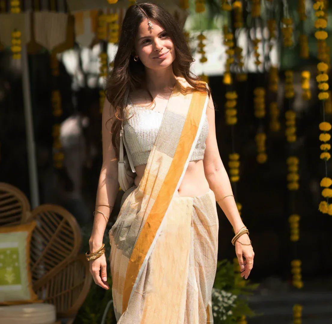 Jannat Yellow Saree | Haldi Edit - BANANA labs