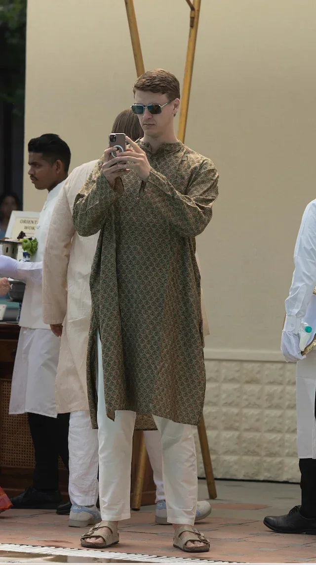 BANANA man Henna Haldi Kurta (Set of 2) - BANANA labs