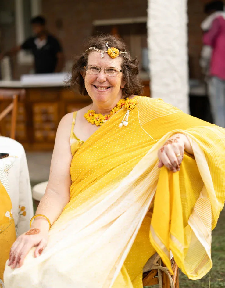 Sunshine Ombre Yellow Saree - BANANA labs