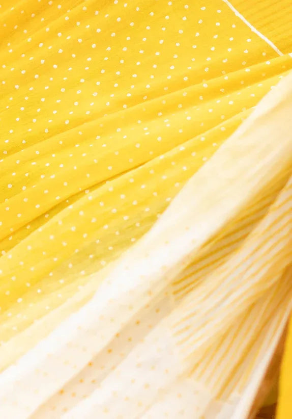 Sunshine Ombre Yellow Saree - BANANA labs