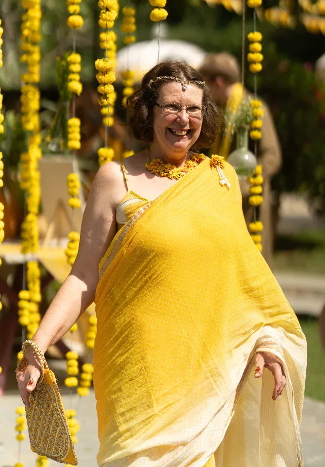 Sunshine Ombre Yellow Saree - BANANA labs