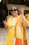 Block Kurta Set with stole (Set of 3) | Haldi Edit - BANANA labs