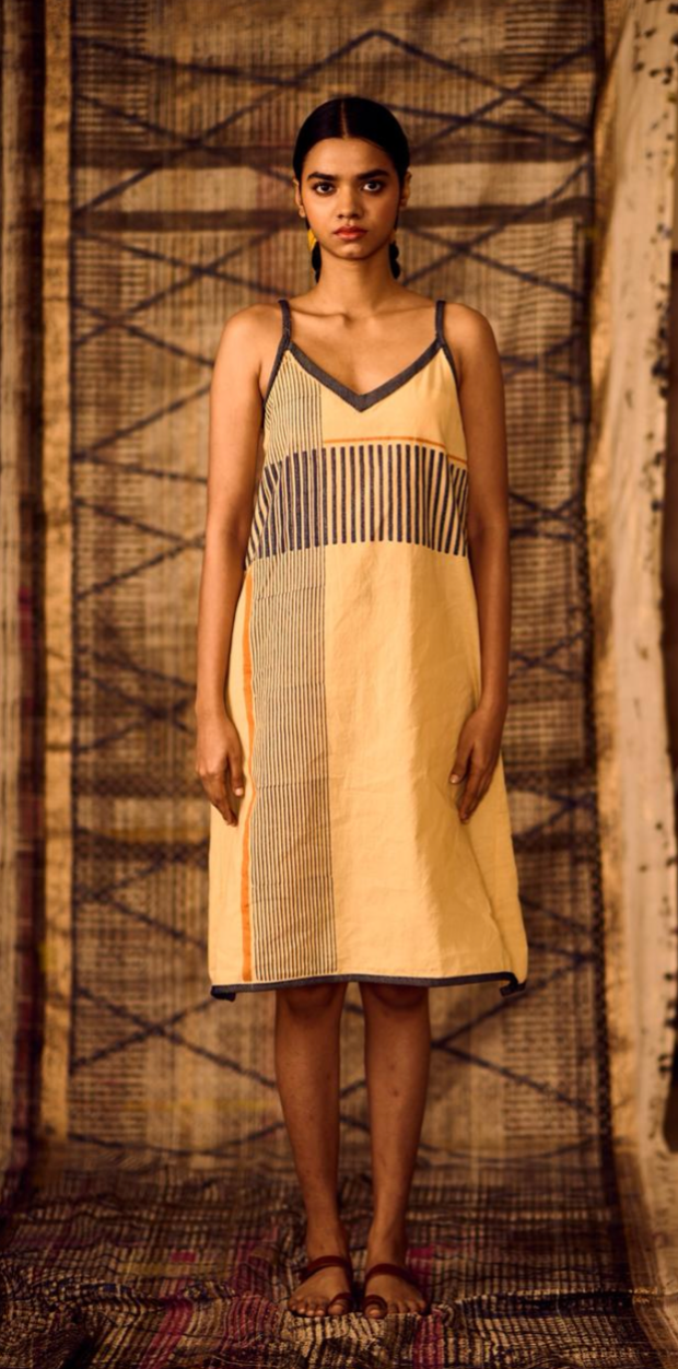 Sequence Denim Overlay with Full Front Zip with Slip Dress (Set of 2)
