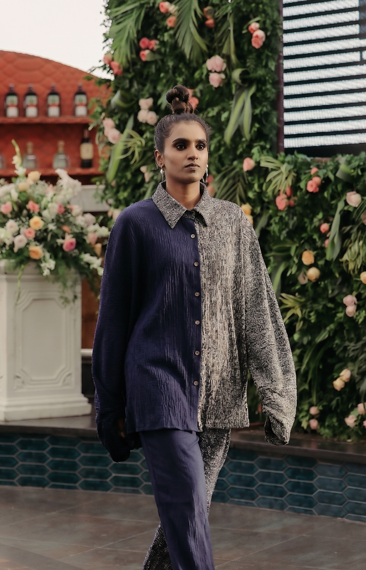 Crossroads Navy Oversized Shirt