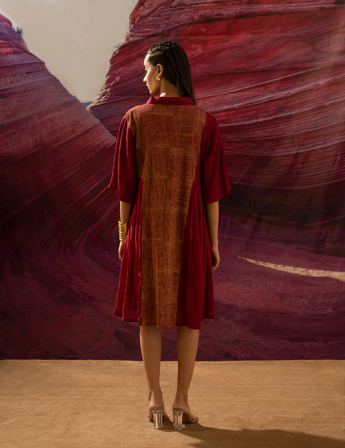 Aurum Bleaming block dress