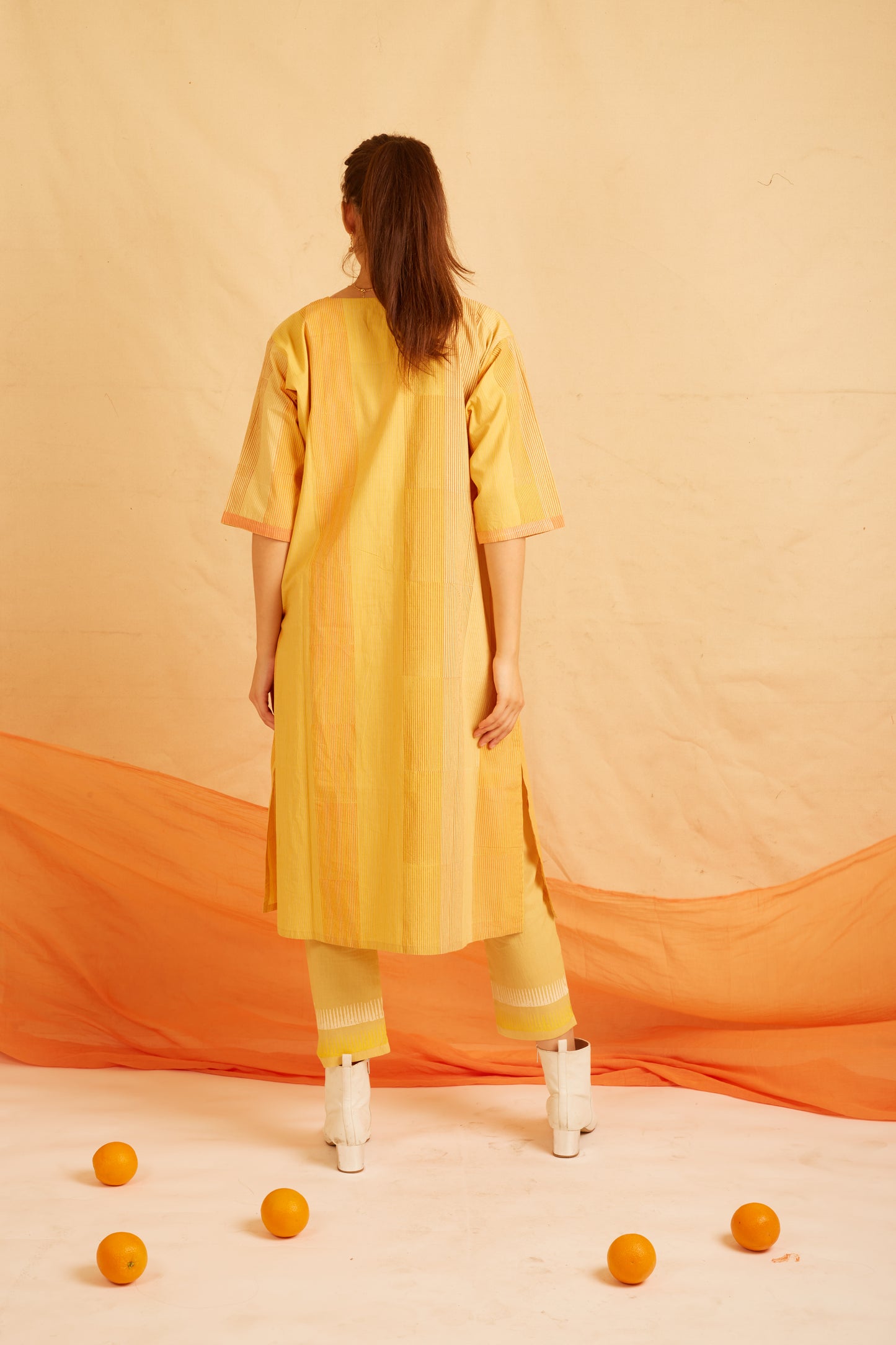 BANANAS Yellow Citrus Kurta