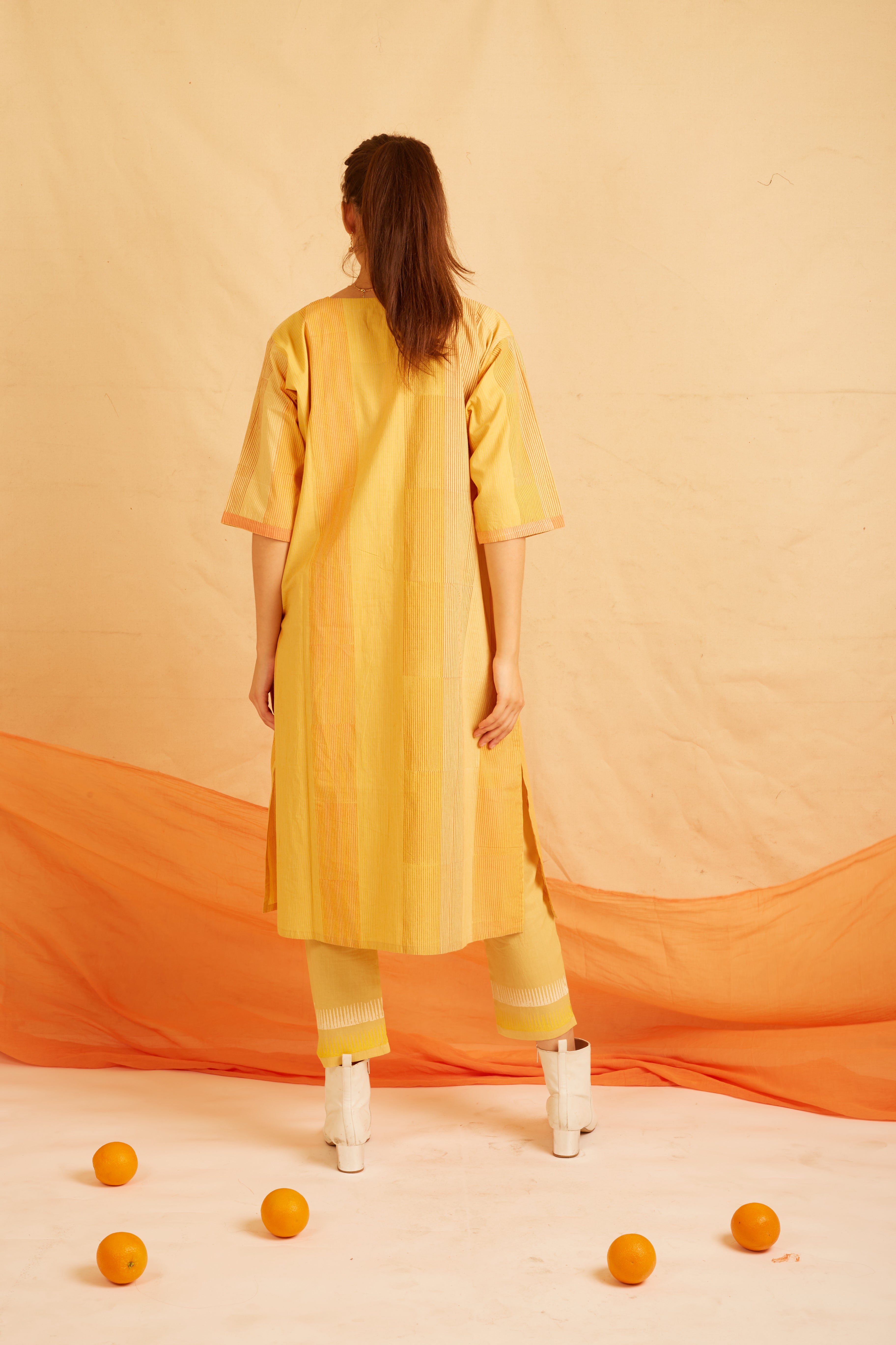 BANANA Yellow Citrus Kurta Set