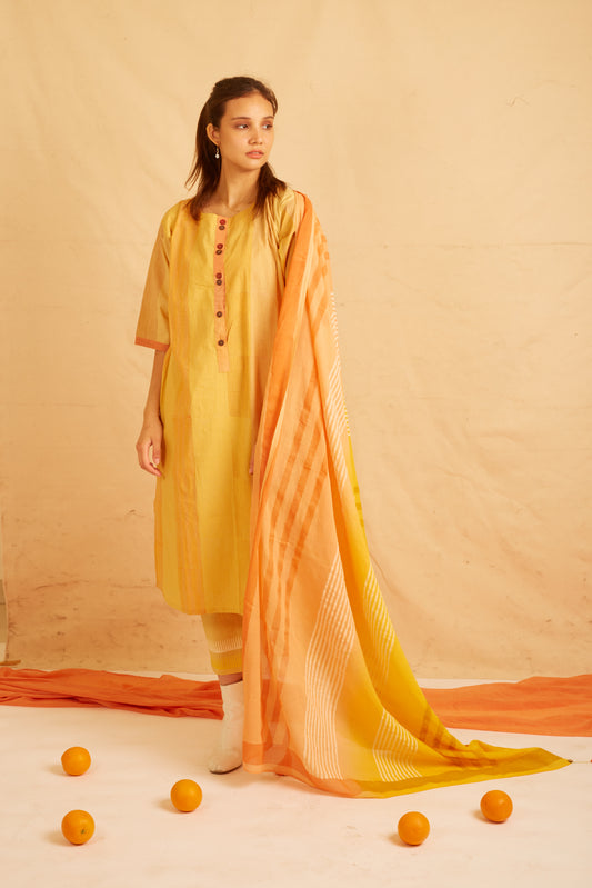 BANANA Yellow Citrus Kurta Set