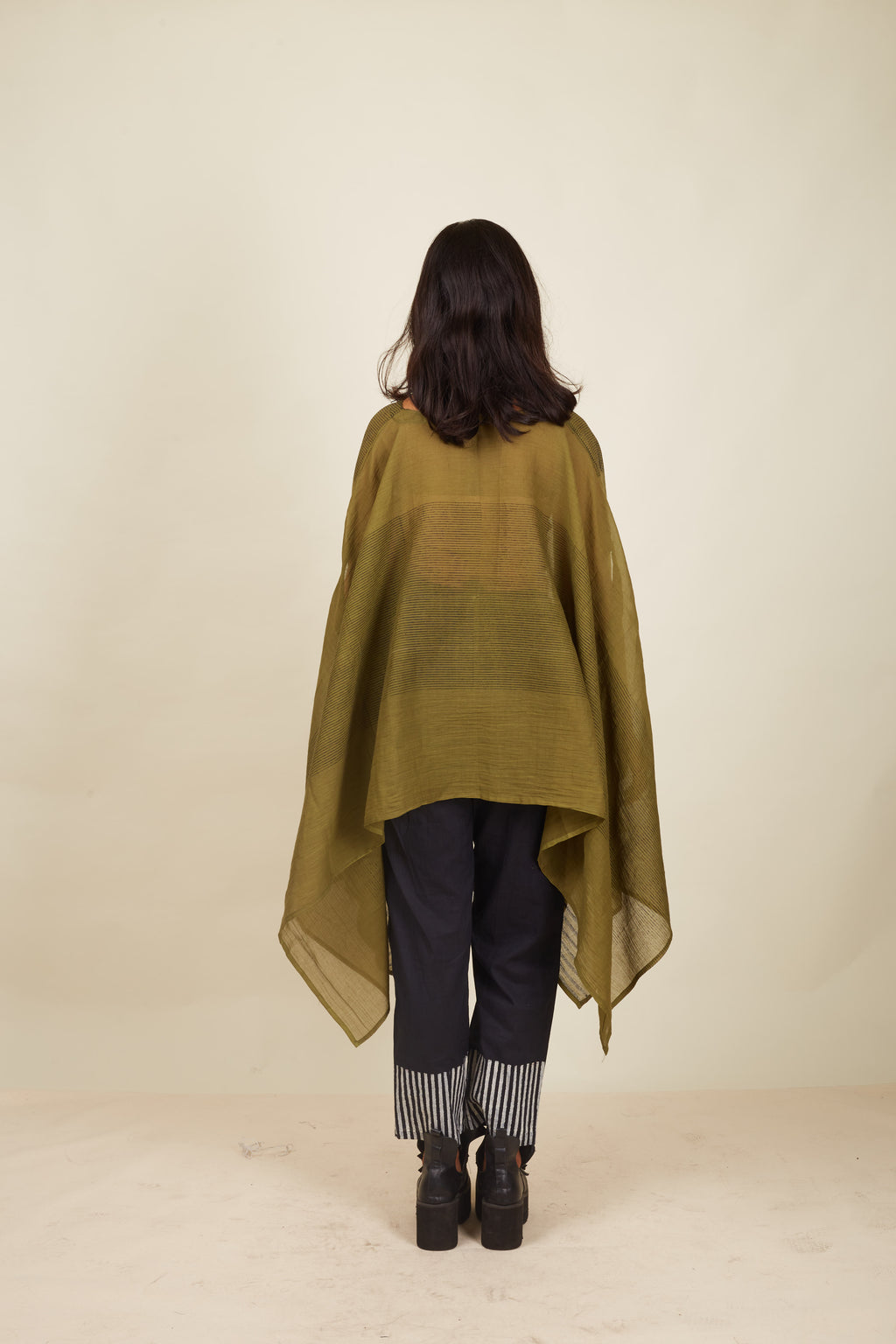 Crossroads Wind Olive Kaftan with Pants (Set of 2)
