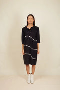 Crossroads Black Knit Wave Dress - BANANA labs