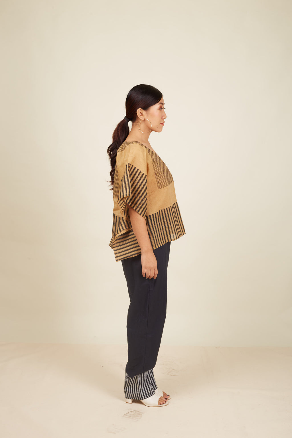 Crossroads Beige Piano Mul Kaftan