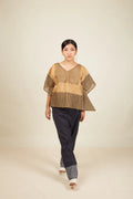 Crossroads Beige Piano Kaftan with Pants (Set of 2) - BANANA labs