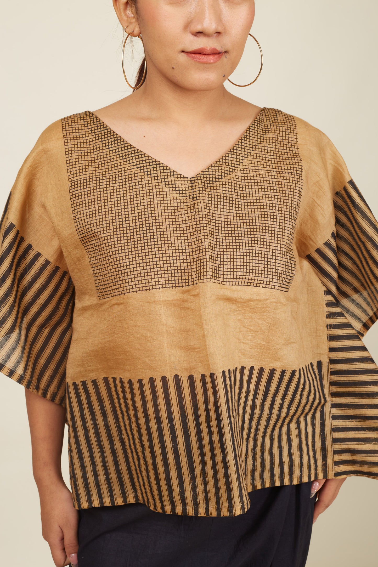 Crossroads Beige Piano Mul Kaftan