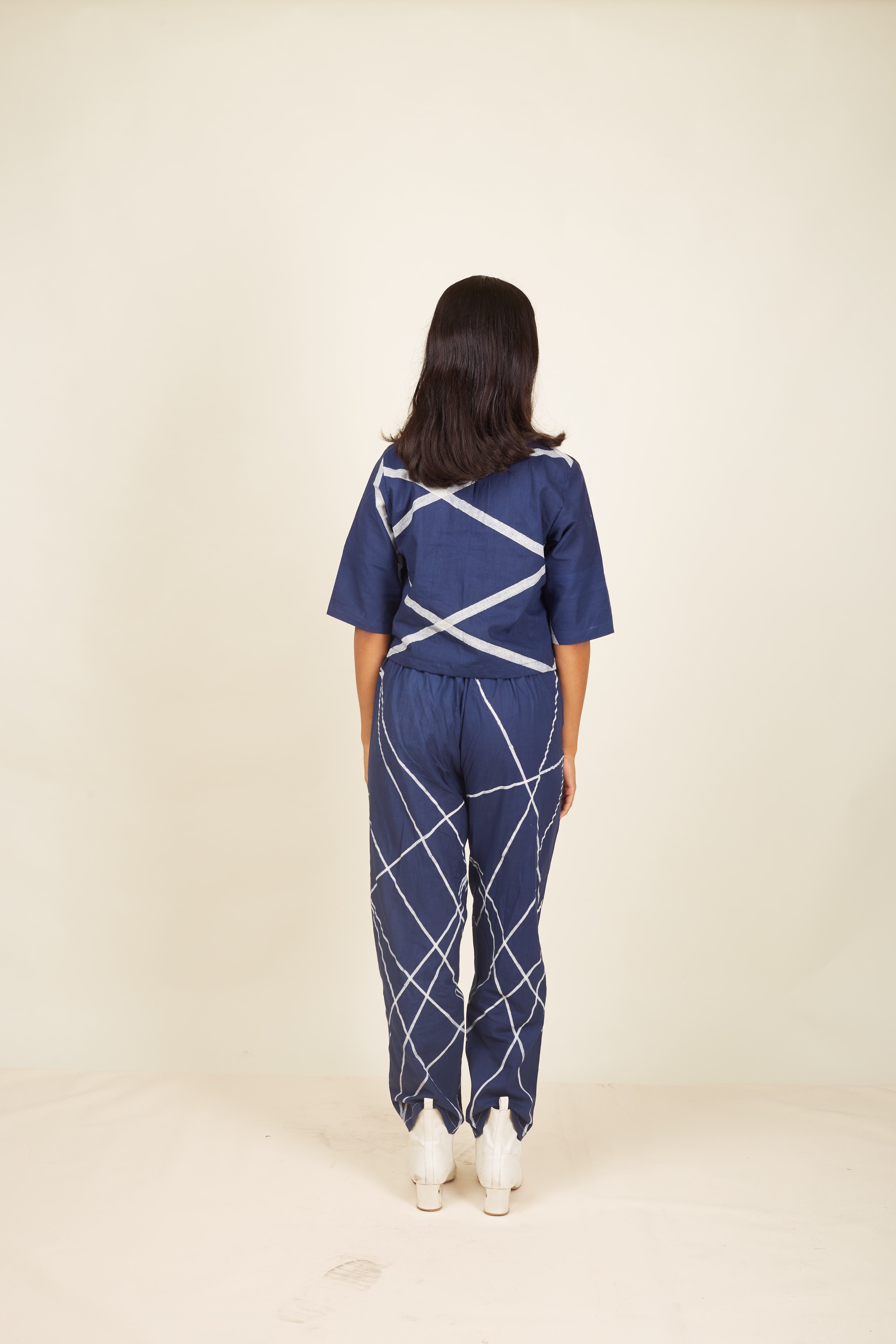 Navy Strike Crossroads Crop with Pants (Set of 2)