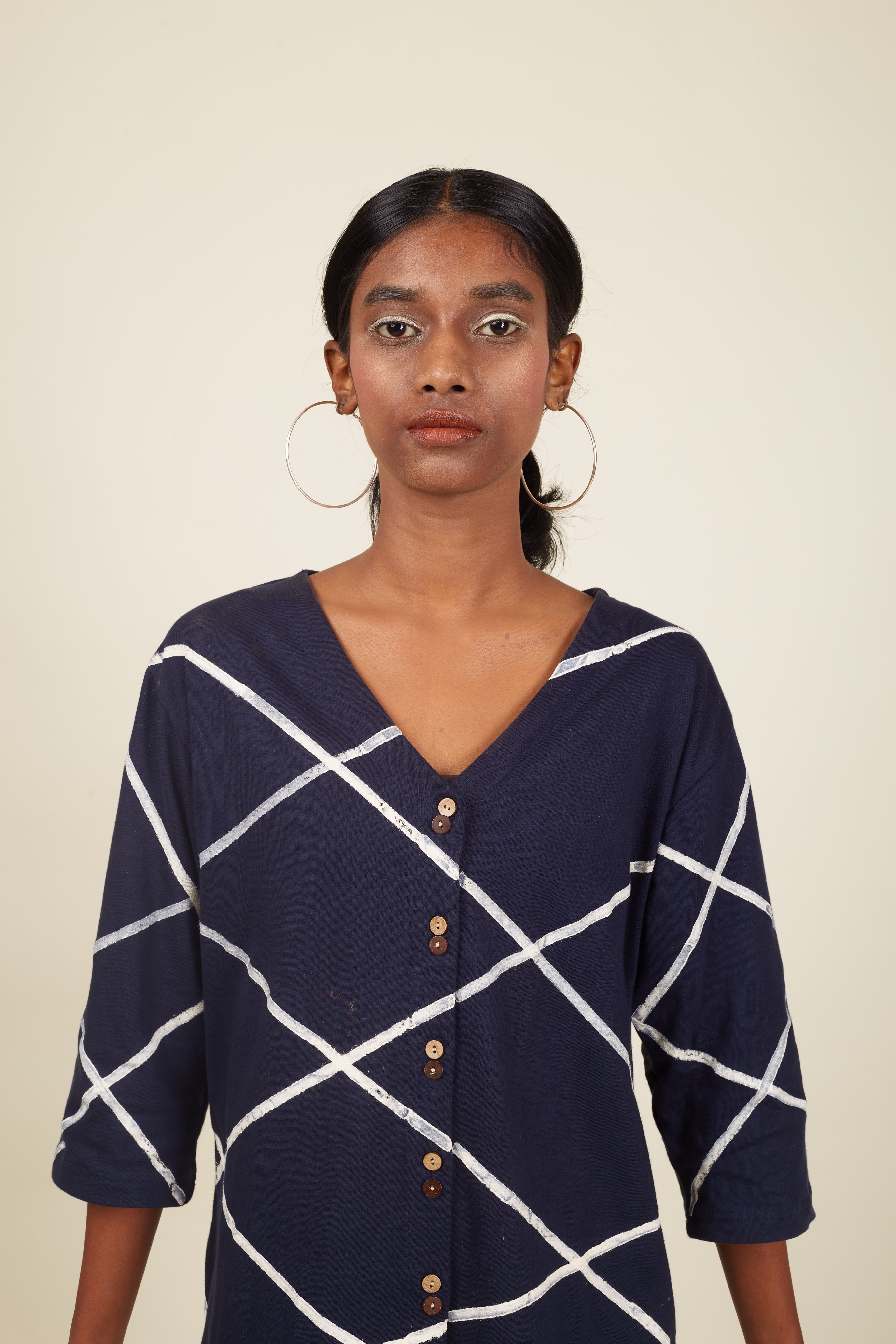 Crossroads Navy Knit Mini Strike Dress