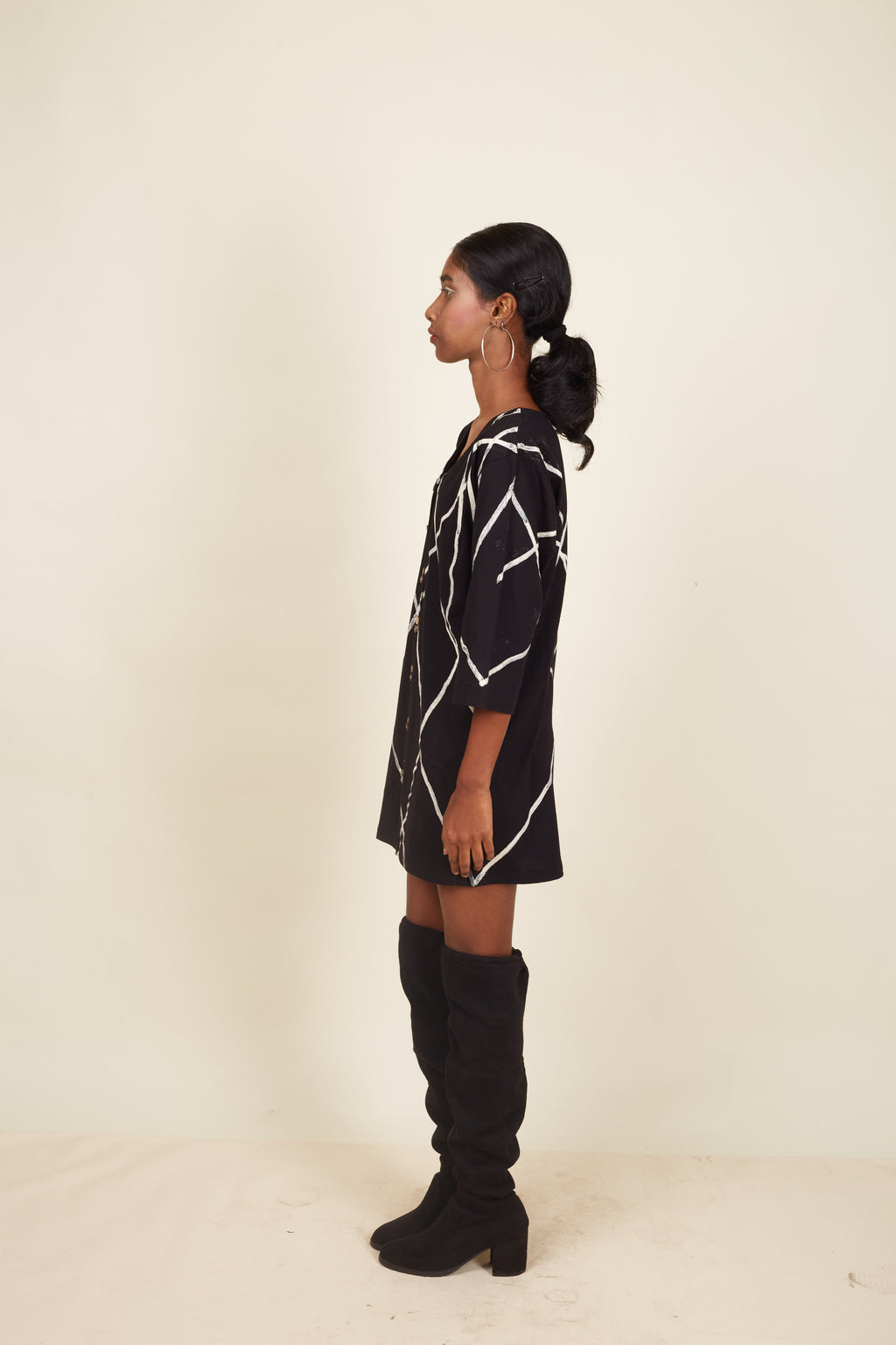 Crossroads Black Knit Mini Strike Dress