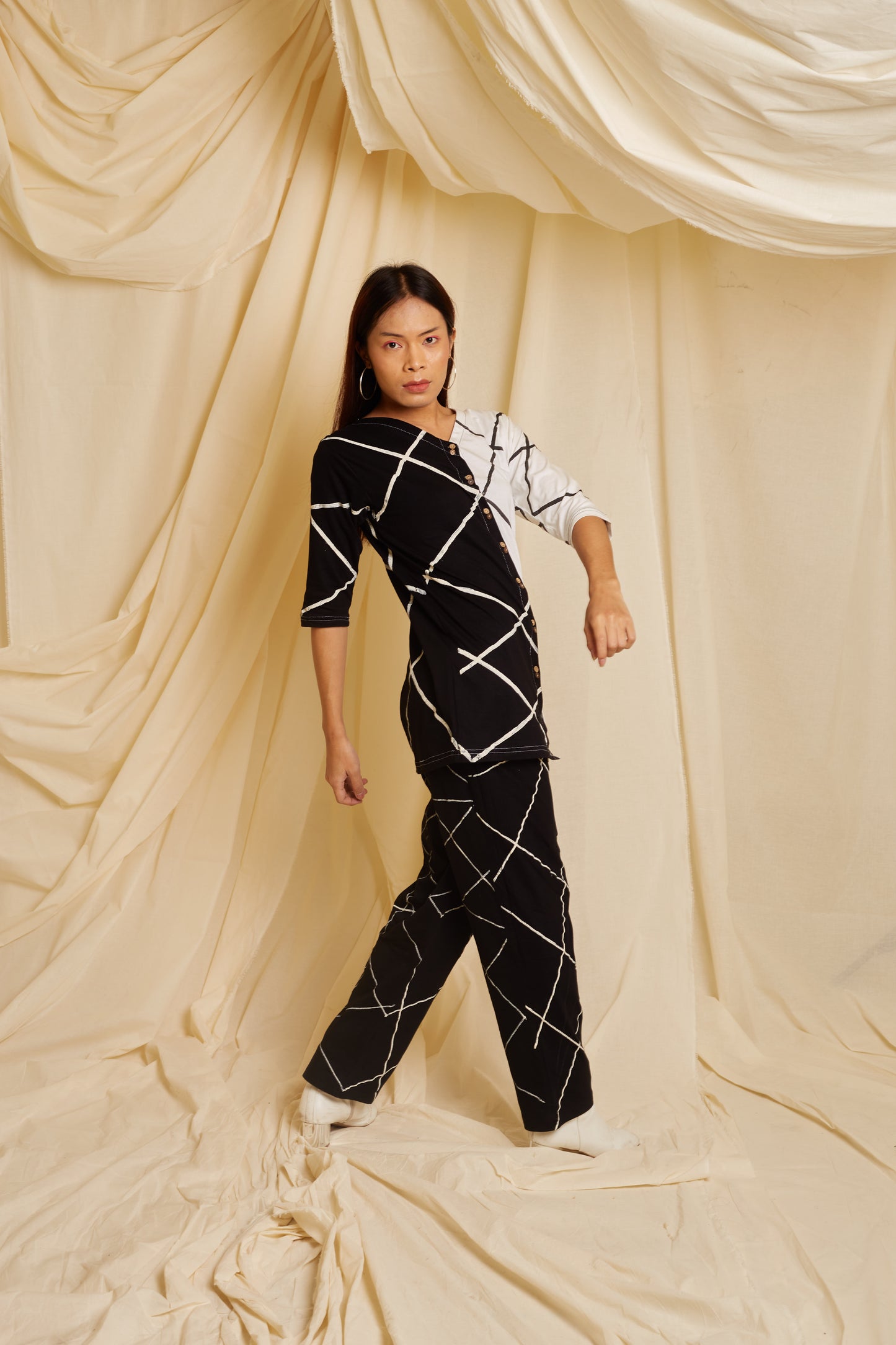 Crossroads Contrast Mono Strike Knit Coordinate